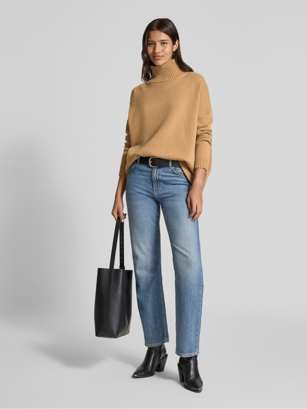 Weekend Max Mara Camel Cashmere Turtleneck Sweater